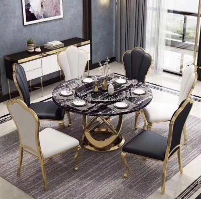 China Brand New Nordic Cafe Modern Side (The Other) Adjustable Set Used Dining And Chair Around Luxurious Banquet Vending Center Table for sale