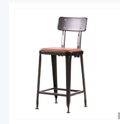 China Traditional Classic Industrial Metal Bar Vintage Design Barstool Furniture Commerical High Lyon Chair for sale