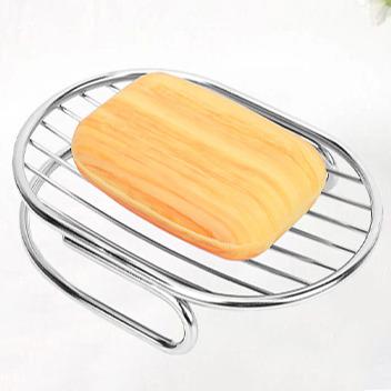 China Reusable Reusable Nordic Mini Stainless Metal Sink Washbasin Sponge Saver Auto Drain Soap Holders for Bathroom Shower Home Kitchen for sale