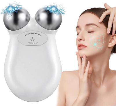 China Healthy Skin Care Tool Microcurrent Face Lift Roller Face Tighten Mini EMS USB Face Lift Skin Tightening Rejuvenation Spa For Facial Wrinkle Remover for sale