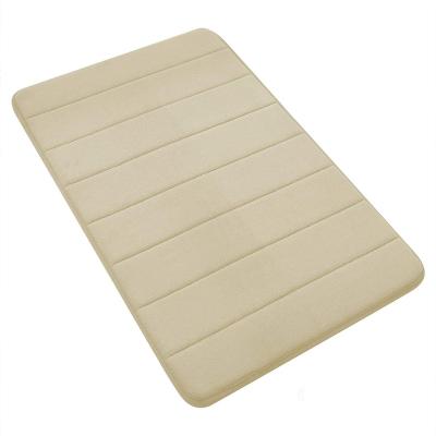 China Durable Western Style Absorbent Bathroom Floor Mats Comfortable Memory Foam Bath Anti-Slip Cover for sale