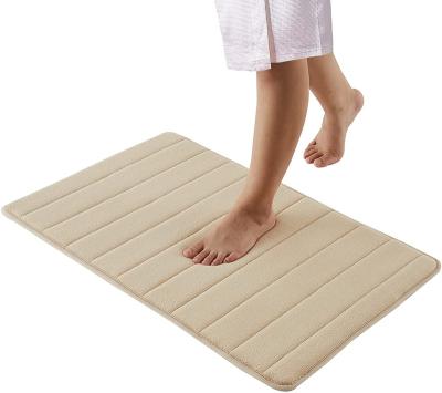 China Durable Stylish Super Comfortable Memory Foam Living Room Floor Mats Non Slip Absorbent Bath Cover for sale