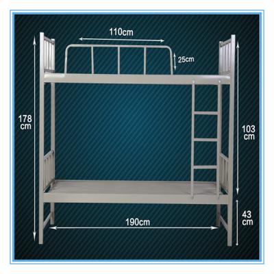 China Bunk bed simple design steel bunk bed for adult bunk bed for two story bed for sale