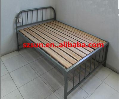 China Commercial Simple Single Bed Cheap Iron Single Bed for sale