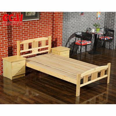 China 2017 new design solid wood single bed with drawer for sale