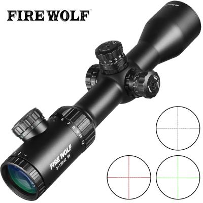 China 3-12X42 SF Optics Hunting Riflescope With Mil Dot Reticle Airsoft Scope Red/Green FW7-HL012 for sale