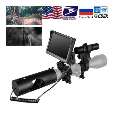 China 100m Night Vision Riflescope Hunting Scopes Optics Sight 850nm Tactical Infrared LED IR Waterproof Night Vision Device Hunting Camera for sale