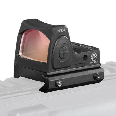 China Fire Wolf 3.25 Moa Red Dot Sight Collimator 19 Reflex Scope Jacht Verstelbare Led Lage Picatinny Rail Mount FW1-NHD374 for sale