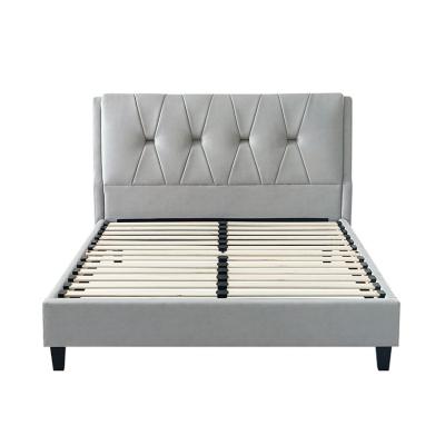 China (Other)Adjustable Interior Custom Design High Density Elastic Sponge Hotel Bed Framed High Quality Double Bed for sale