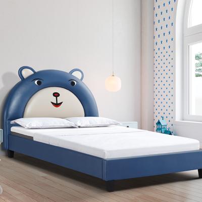 China Adjustable (Other) Hot-selling high-density elastic wood cartoon bed hotel villa furniture sponge cute children's bed for sale