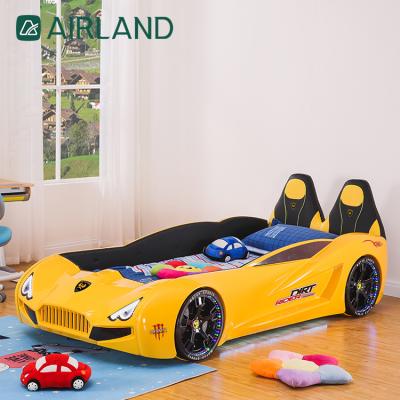 China Air-Land Modern Child Led Frame Car Crib Bedroom Lamp Speakerkid Queen Bed Car Bed Environmental Material for sale