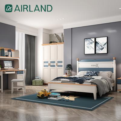 China Modern Solid Wood Frame Airplane Furniture Wooden Kids Bed Girls Kids Single Bed Toddler Bed With Storage for sale