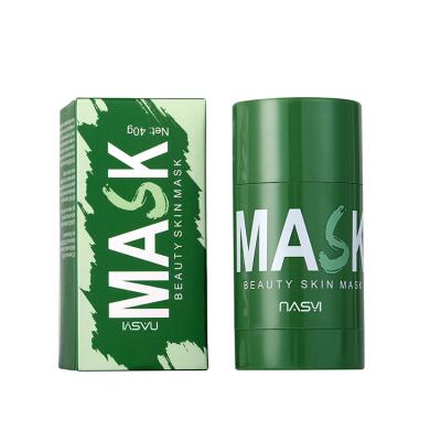 China Herbal Deep Cleansing Face Mask Cruelty Free Clay Facial Mask Stick Moisturizer Green Tea Plant Mud for sale