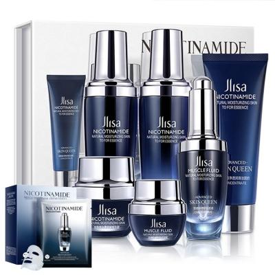 China Hydrate Nourishing Whitening 6 PCs Moisturizing Facial Box Removal Wrinkle Skin Care Luxury Bottle Set Anti Aging Private Label Cream for sale