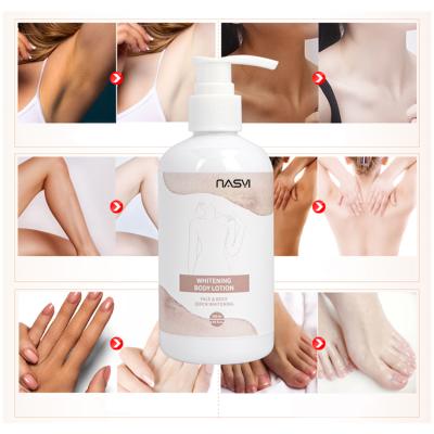 China Factory Wholesale Custom BodyLotion Nourishing Calming Moisturizer Whitening Brightening Moisturizing Skin Whitening Body Lotion for sale