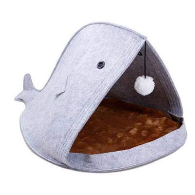 China CHENG YI Breathable Pet Nest Felt Shark Dog Kennel Cat Nest Felt Non Woven Pet Products Cat Nest Custom New for sale