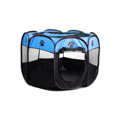 China Factory Direct Selling Oxford Fabric Breathable Pet Bed Octagonal Fence Tent Kennel for sale