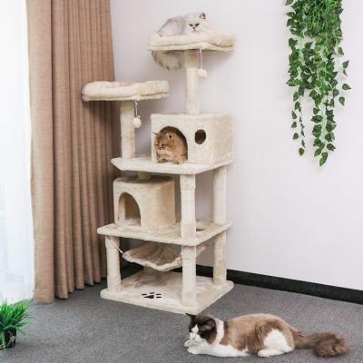 China Viable Pet Cat Tree Scratcher Play Cat Tree Tower Multilevel Condo Furniture from CHENG YI for sale