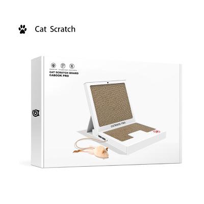 China OEM 2021 New Viable Custom Made Cat Book Pro Mail Pad Toy Cat Scratcher Scratching Board for sale