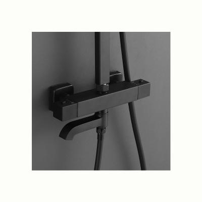 China With Sliding Bar Home Thermostatic Exposed Wall Mounted Bathroom Swept for sale