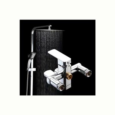 China With Sliding Bar Modern Shower With Brass Body For Bathroom Shower Faucet Set Luxury Faucets And Shower for sale