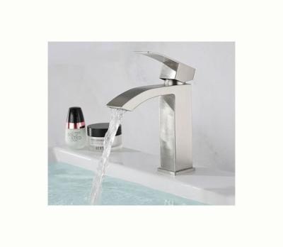 China High Quality Brass Brushed Single Handle Basin Bathroom Bath Deck Mounted Mixer Tap Thermostatic Faucets for sale