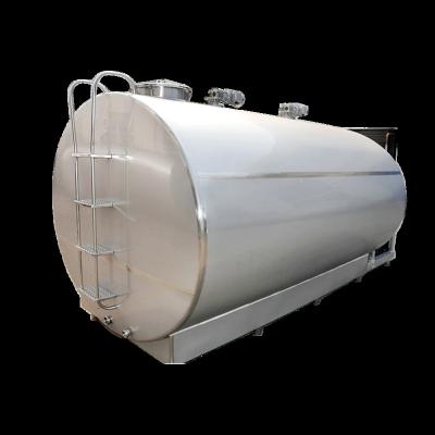 China food & Beverage Plant 500-10000L Stainless Steel Milk Storage Tank Milk Cooling Tank for sale