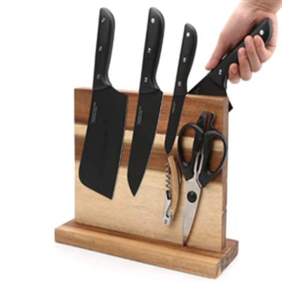 China Stored Magnetic Knife Holder For Kitchen Knives Organizer Shelf Rack With Double Sided Large Capacity Powerful Magnetic Knife Blocks Cu for sale