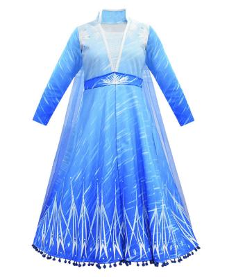 China Frozen 2 Elsa's Princess Dress Breathable Costume 2019 cosplay elsa dress girls princess dress kids children for sale