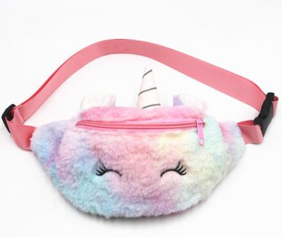 China New Design Anti-theft Girls Shape Unicorn Makeup Bag Mini Girls Fanny Pack Waist Bag 2020 for sale