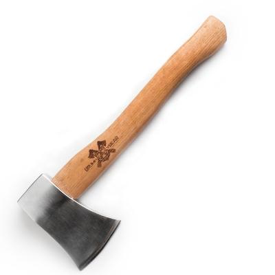 China Survival Outdoor Factory Direct Logo Online Custom Ax For Throwing Ax Game And Outdoor Ax With Blue Steel Wood Handle for sale