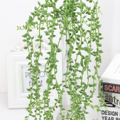 China Succulent Lover's Tears Plant Buddha Beads Plant Decoration Wall Hanging Chlorophytum Fake Flower Indoor Home Rattan for sale