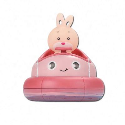 China Toy Baby Bath Toys Eco Friendly Bathroom Rabbit Water Spray Fun Electric Rotating Toy for sale