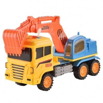 China 2021 Amazon Toy Vehicle Nertial Engineering Vehicles Best Selling Truck Car with Light and Music 30.5*14*21cm for sale