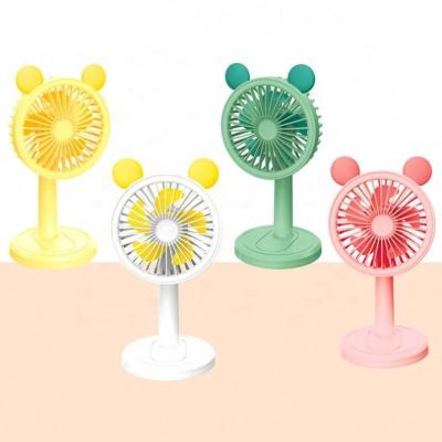 China Hot Selling Multi-speed Rechargeable Hot Sale Low Noise Mini Cartoon Standing Electric Fan for sale