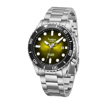 China Luxury High Quality Automatic Date Stainless Steel Skeleton Watches 30Atm Waterproof Mechanical Dive Watches for sale