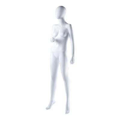 China Female Face Matte White Full Body Fashion Store Window Display Egg Mannequin for sale