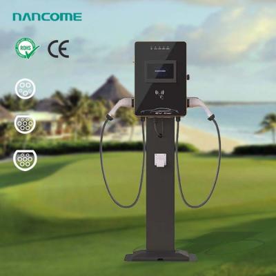 China commercial AC 220V 14KW 32a,  electric vehicle charging stations with OCPP1.6J compliance NCAB151402-001 for sale