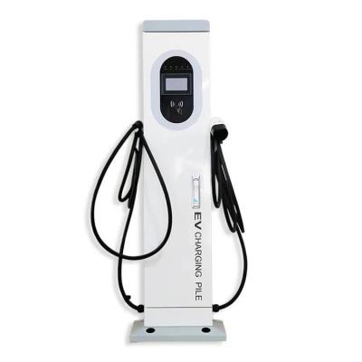 China Floor Standing  European standard Type2 44kw  Ac Ev Charging Pile with LED touch screen NCAL012202-001 for sale