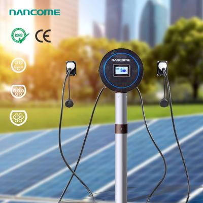 China 32A Electric Vehicle Charging Station Wallbox Pile 7kw 11kw 22kw 44kw type 2 AC  EV Charger for all ev models NCAB080701-001 for sale