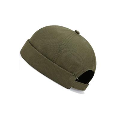 China Custom Made High Quality Crown Hat Men Women OEM Image Docker Hat Docker Hat Brimless Sailor Hat Baseball Cap for sale