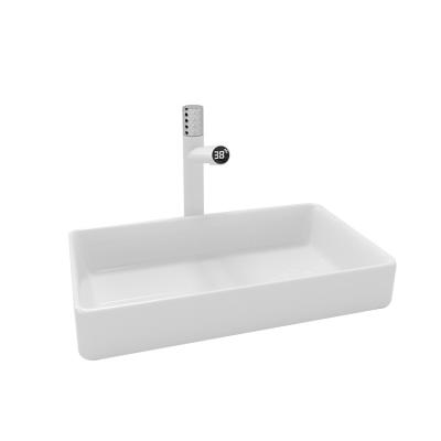 China easy clean & soft & Sleek High Quality Ceramic Bathroom Countertop Sink Art Basin Made in China for sale