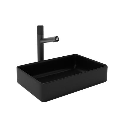 China easy clean & soft & Smooth Fashionable Ceramic Built-In Wash Basin Bathroom Sink Installed On Ceramic Deck for sale