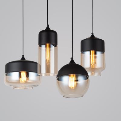 China Scandinavian Vintage Lighting Pendant Chandeliers And Hanging Lamps Led Pendant Lights Nordic Modern Glass Decorative Ceiling Lights for sale