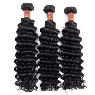 China Silky Straight Brazilian Loose Wave Deep Wave Hair Weave, 4 Bundles Virgin Brazilian Hair Bundles With Closure for sale