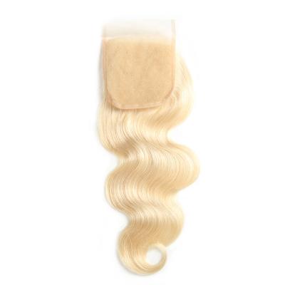 China Mink Brazilian Body Wave 1B 613 Blonde Ombre Color Virgin Hair Silky Straight Hair Bundles With Closure for sale