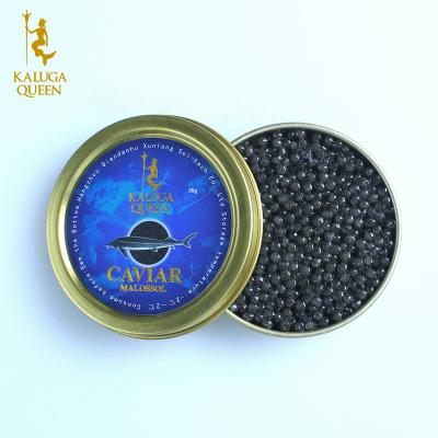 China Fresh High Quality White Sturgeon Black Caviar Canned Fish Roe Food for sale