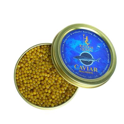 China Fresh best food in the world rare hybrid golden caviar kalugaqueen caviar with minimum yield for sale