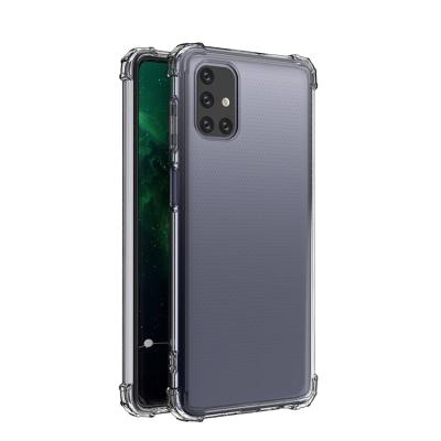 China Galaxy M51 Shockproof Case, Made in China Factory Transparent Clear TPU Protective Phone Cover Shockproof Soft Cases for Samsung Galaxy M51 for sale