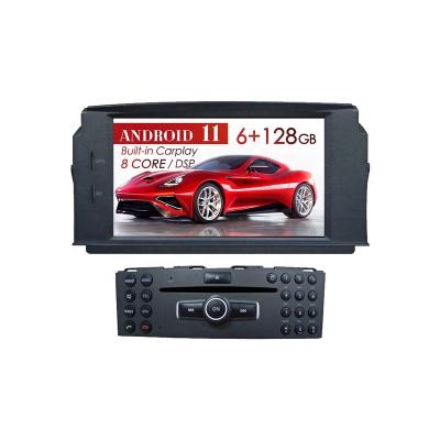 China Android 11 SDK Car GPS Navigation DVD Player For MERCEDES BENZ C Class C180/C200/C230 Car Auto Radio Player Head Unit Stereo DSP IPS for sale